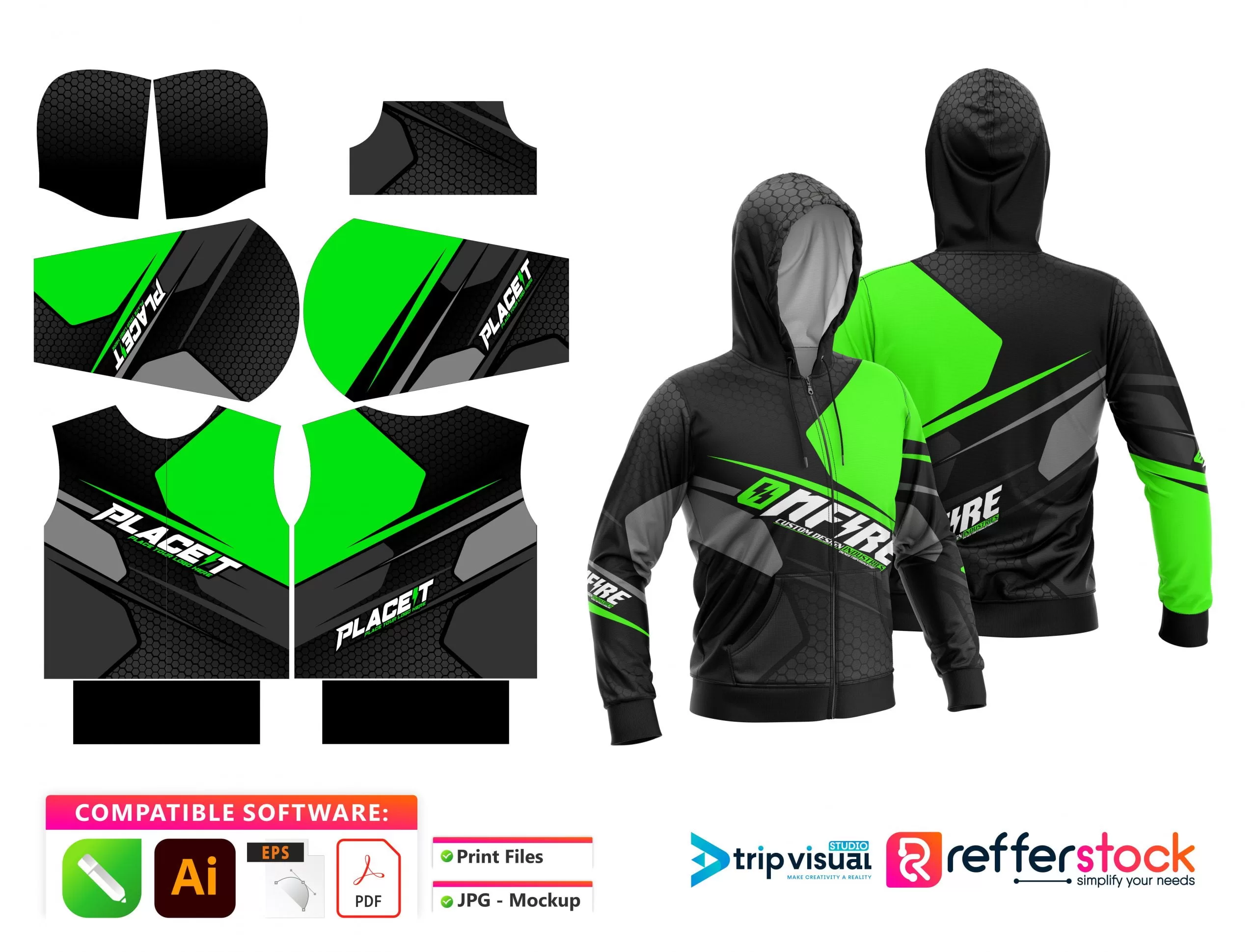 Hoodie Designs for Motocross - Onfire 11