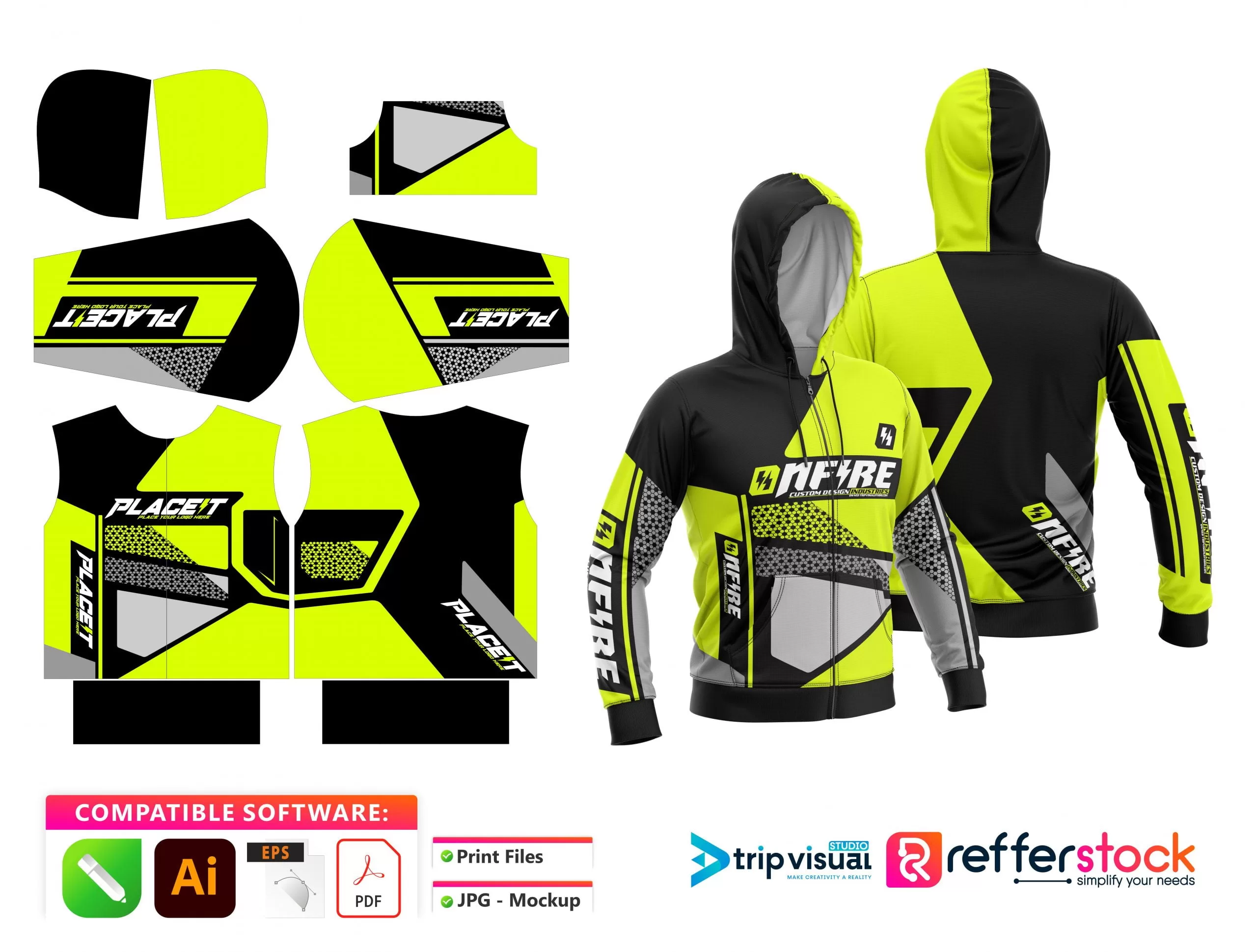 Hoodie Designs for Motocross - Onfire 13