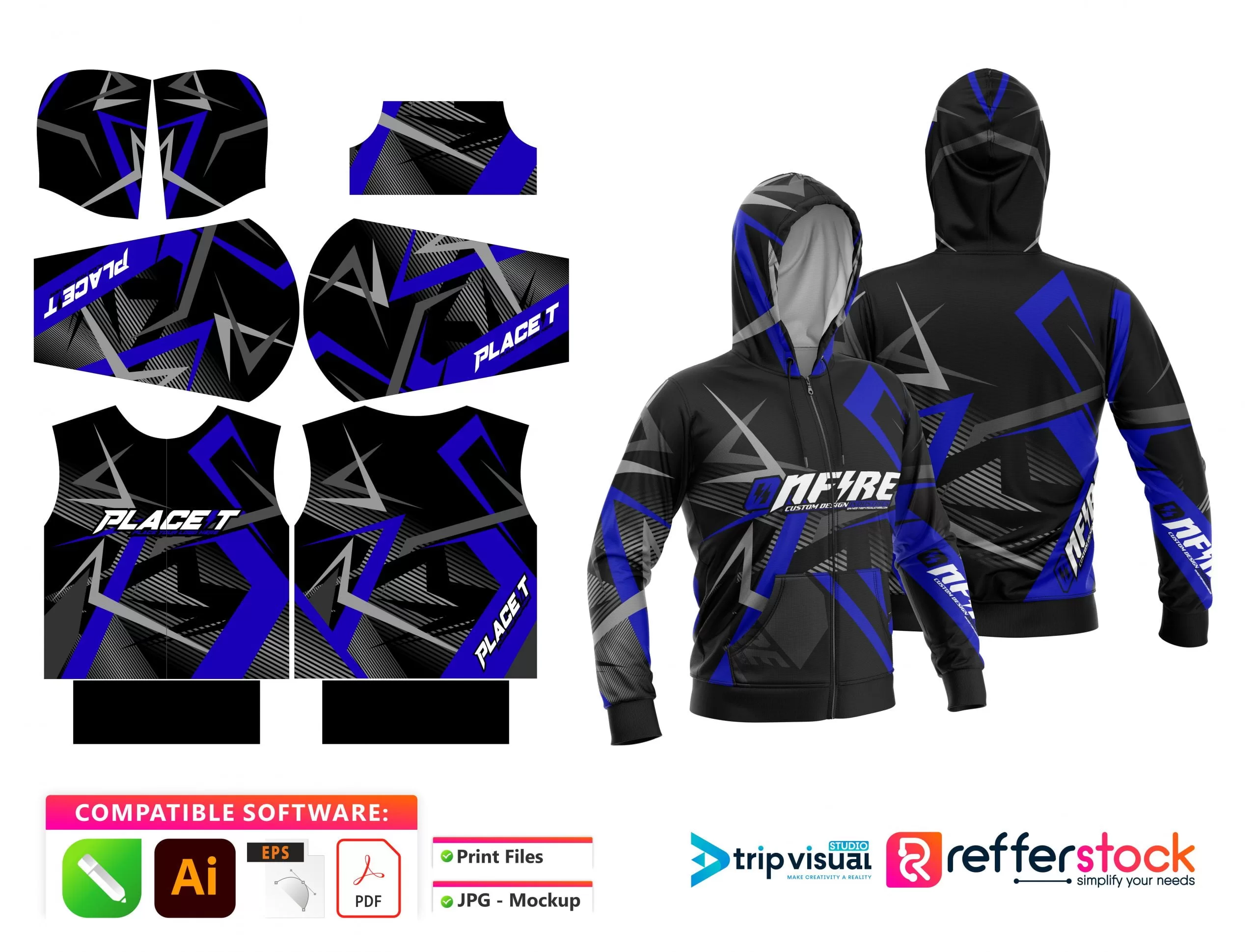 Hoodie Designs for Motocross - Onfire 4