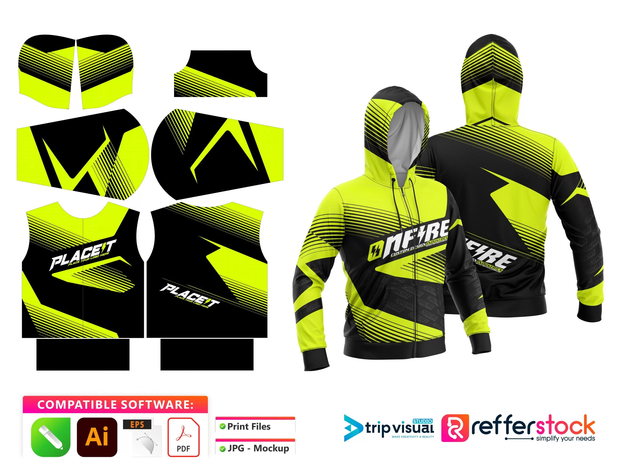 Hoodie Designs for Motocross - Onfire 5