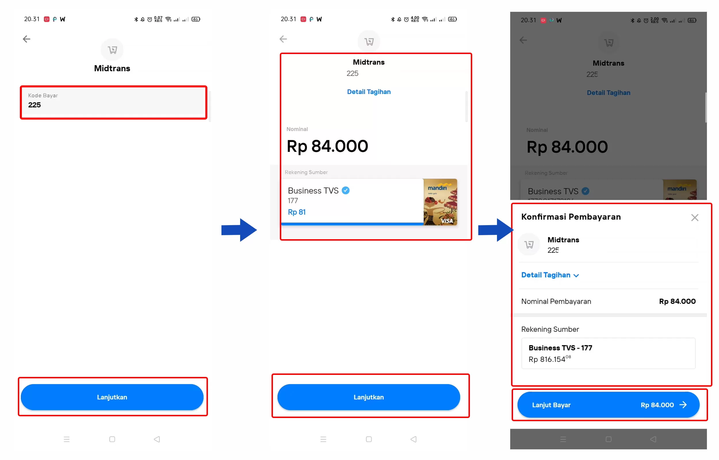 How to purchase products using the Midtrans payment method through Mandiri Bank