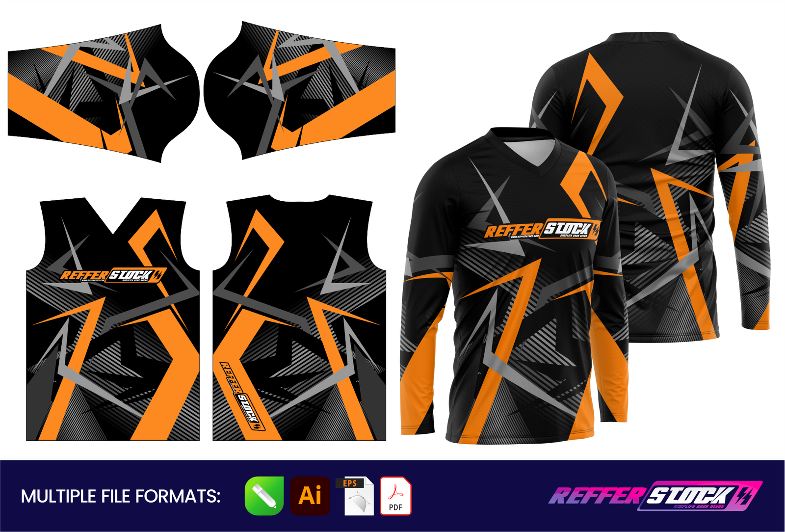 Long Sleeve Motocross Jersey Design | RS4