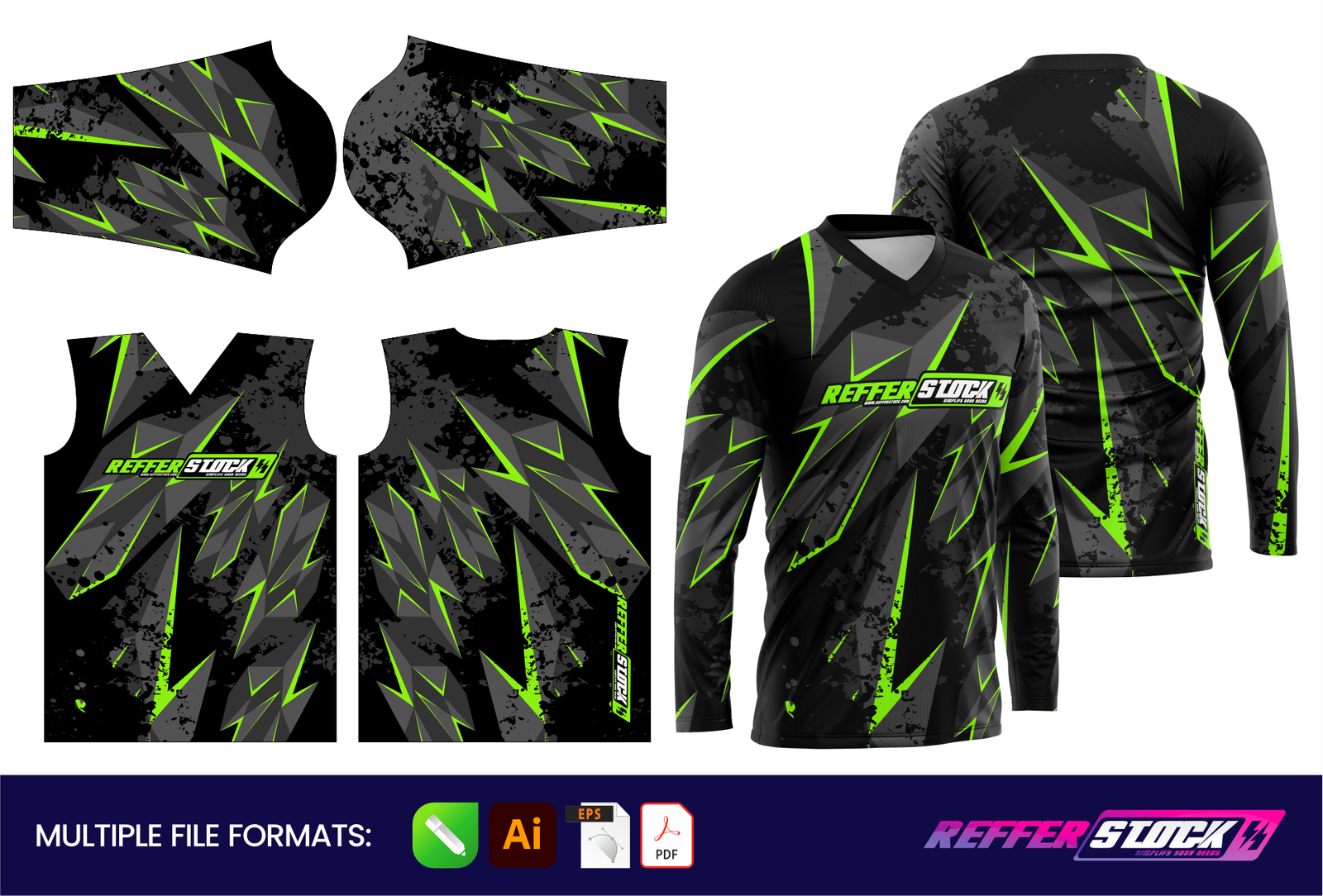 Long Sleeve Motocross Jersey Design | RS61