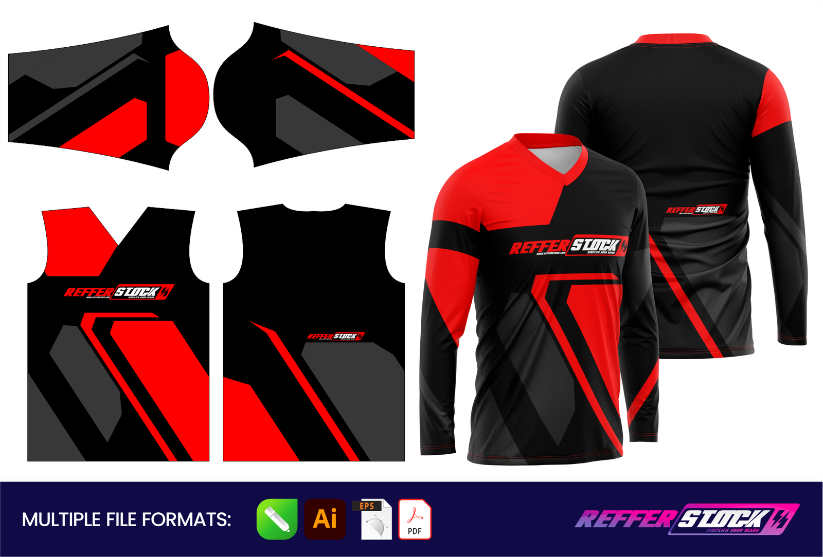 Long Sleeve Motocross Jersey Design | RS1